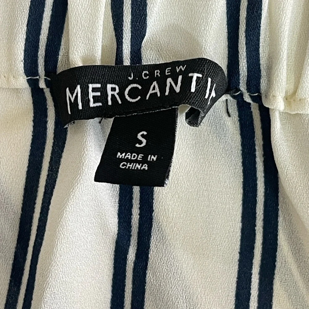 Mercantile by J.Crew Stripped Off Shoulder Bow Blouse Small